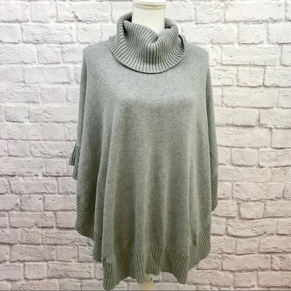 J. Jill Sweaters - J. Jill Cowl Neck Cashmere Blend Poncho